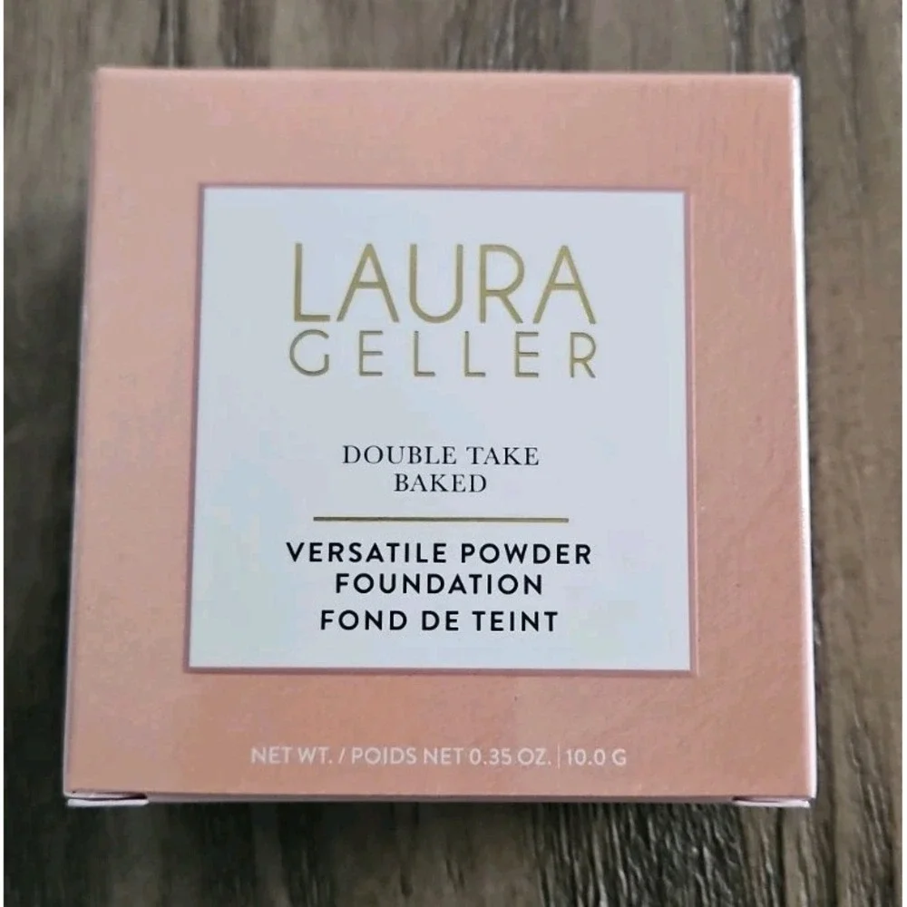 New Laura Geller Double Take Baked Versatile Powder Foundation Medium 0.35 oz